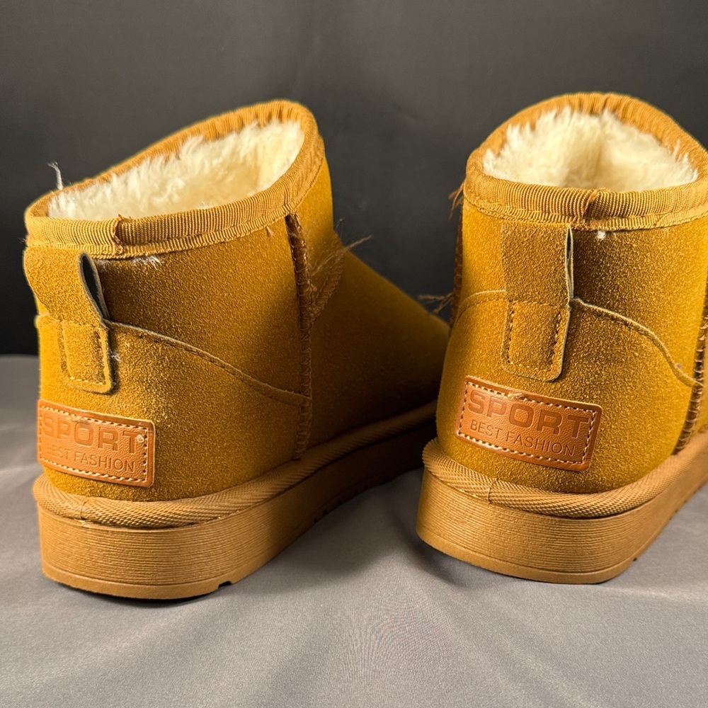 BEST FASHION Tan Ankle Booties - Picture 2 of 4